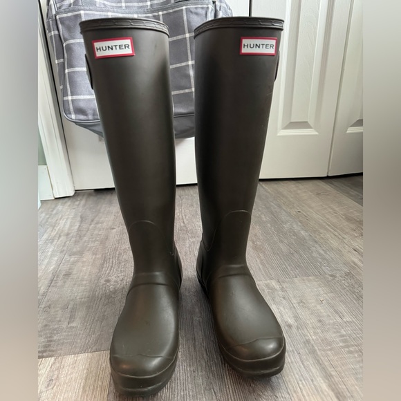 Hunter Shoes - Sage green Hunter Boots
